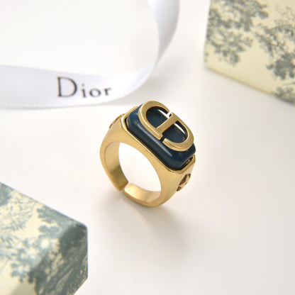 Vintage Simple Letter Open Ring