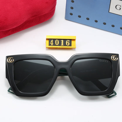 Fashionable wide temple sunglasses 4016