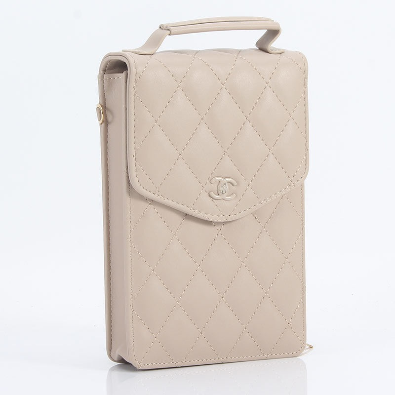 Luxury diamond leather mobile phone bag