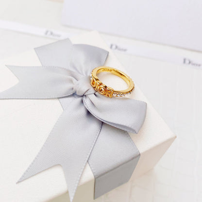 Letters Diamond Ring