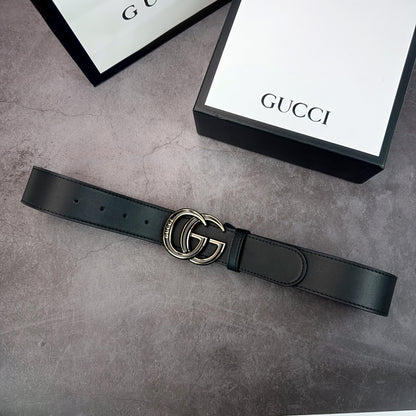 2 Colors luxury printed letter leather belt