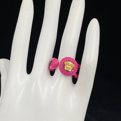 Personalized Pink Avatar Open Ring