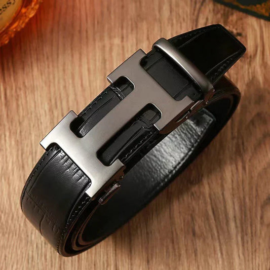 3 Colors Classic Buckle Leather Belt