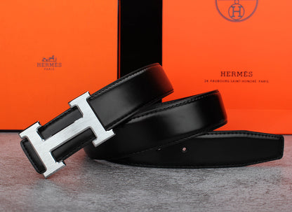 2 Colors Classic Buckle Leather Belt