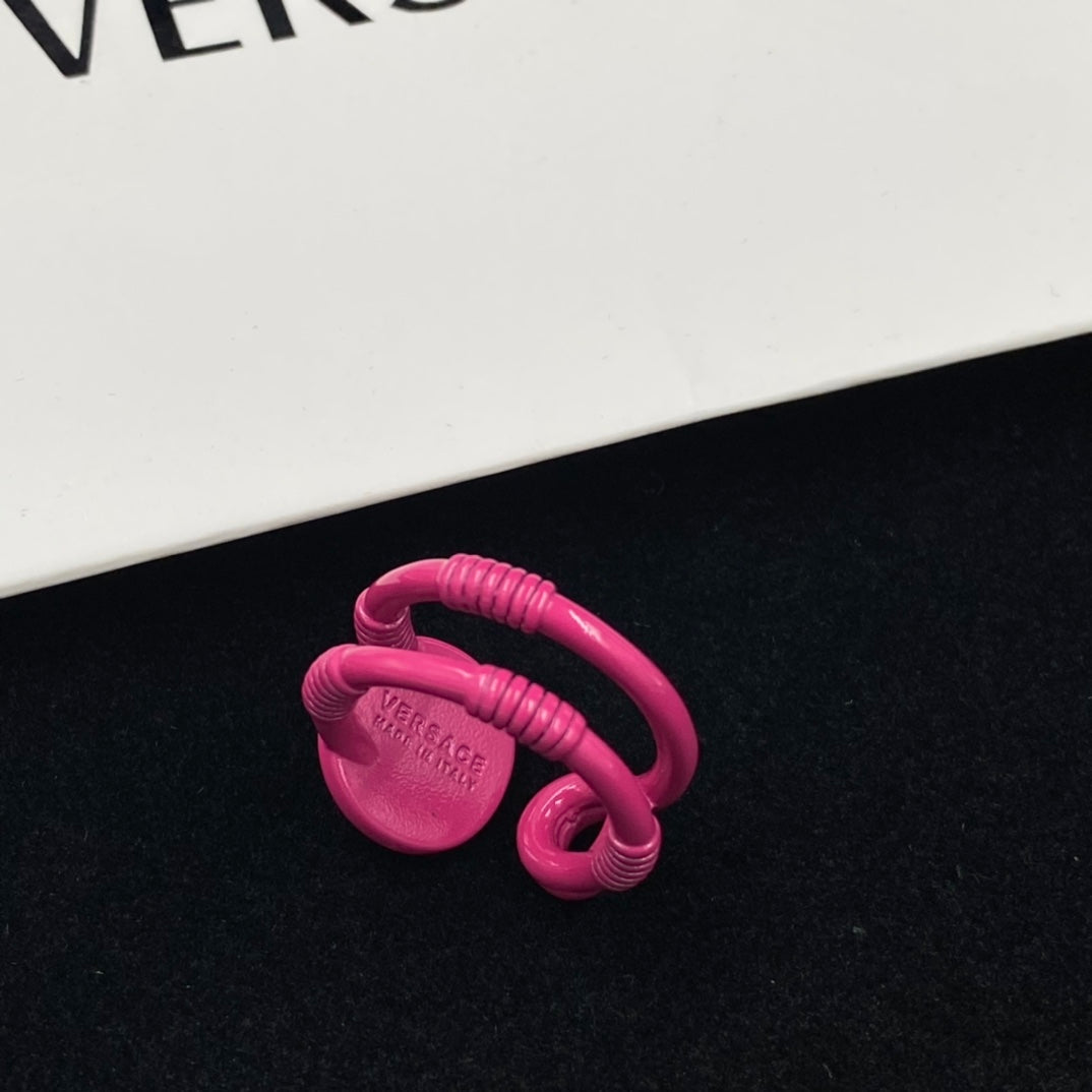 Personalized Pink Avatar Open Ring