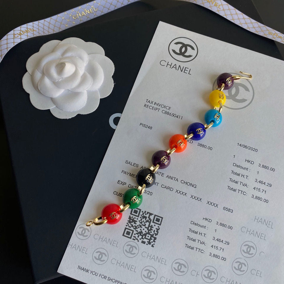 Temperament Rainbow Bead Bracelet