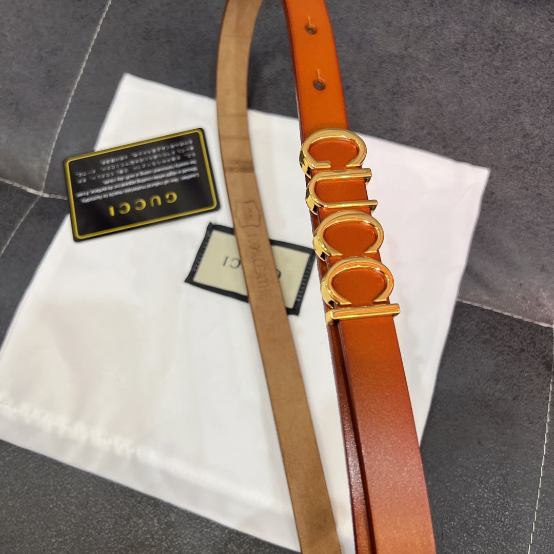 Women's Buckle Narrow Belt