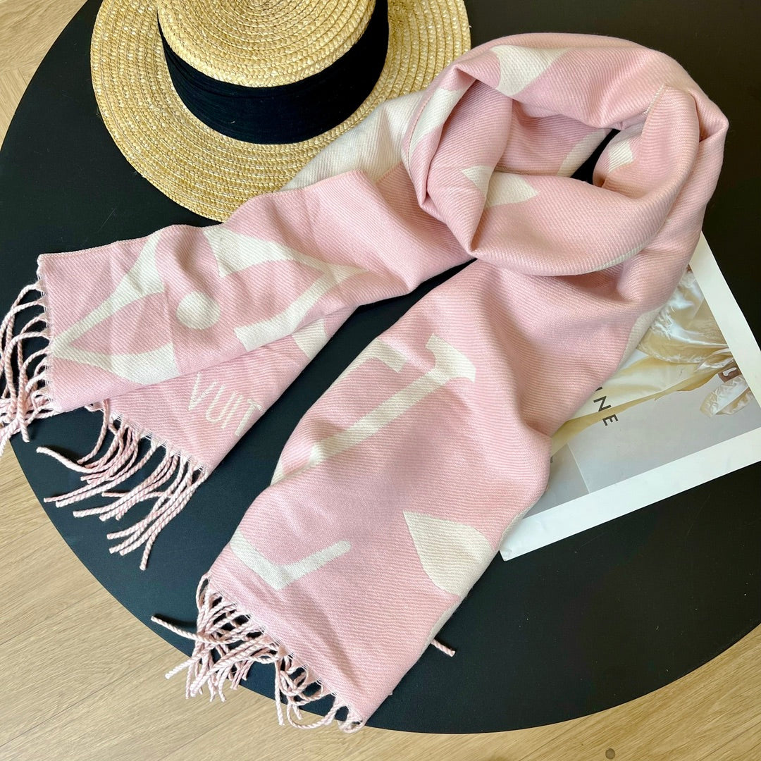 Fashionable tassel 100% cashmere scarf