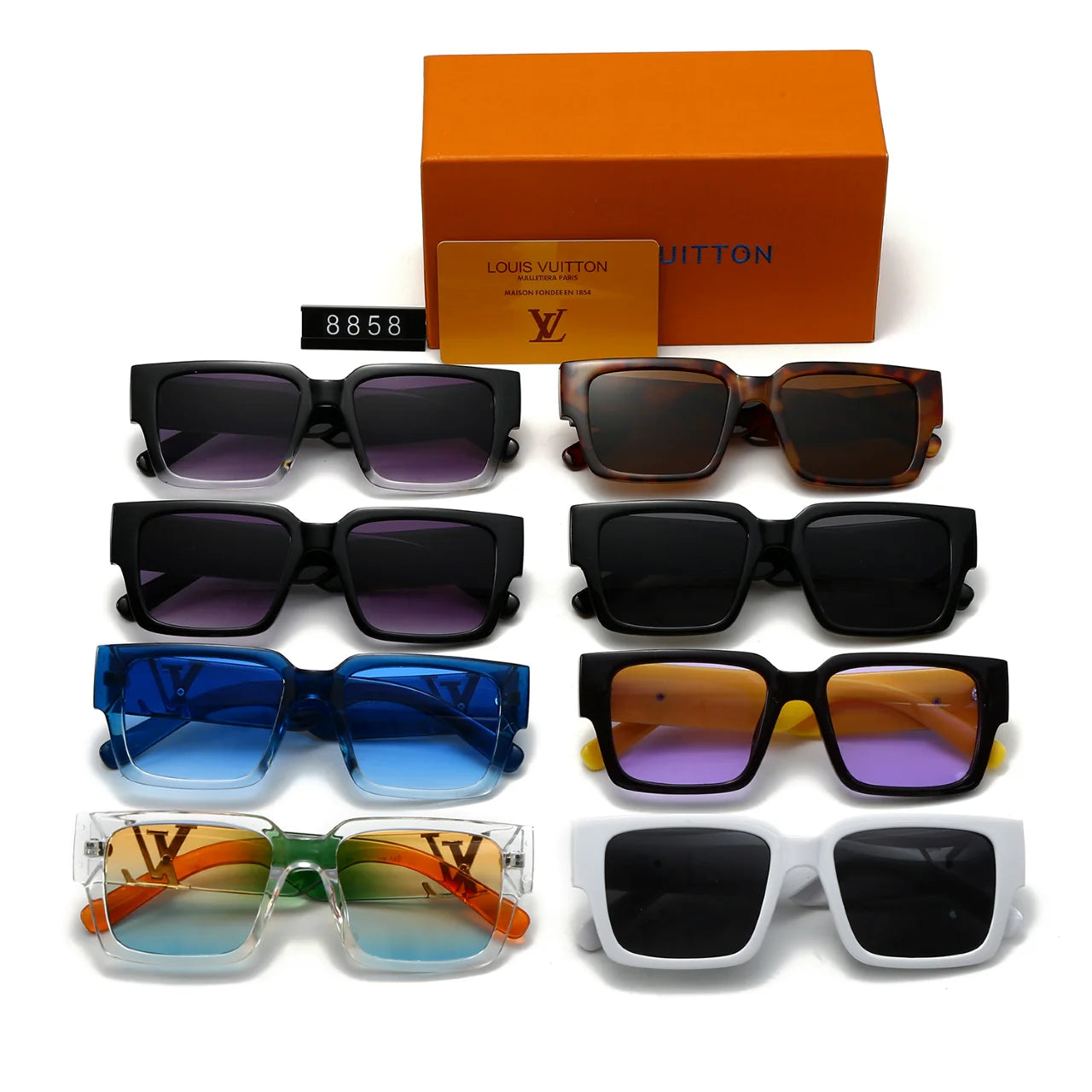 Fashion hot 9 color sunglasses 8858